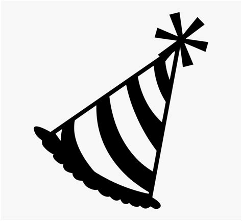 party hat clipart black and white